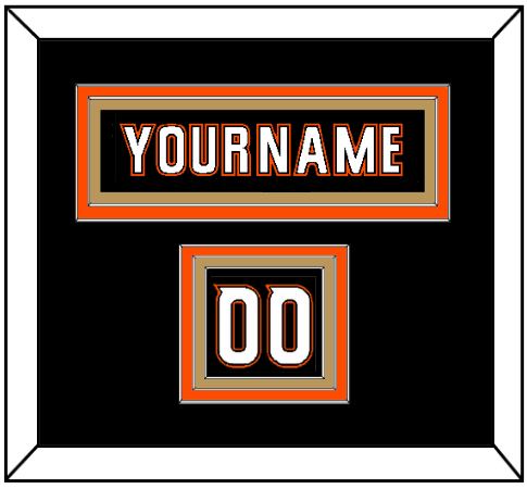 Anaheim Nameplate & Number (Shoulder) - Home Black (2014-2024) - Premier Tier 2