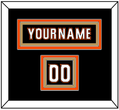 Anaheim Nameplate & Number (Shoulder) - Home Black (2014-2024) - Premier Tier 2