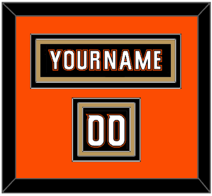 Anaheim Nameplate & Number (Shoulder) - Home Black (2014-2024) - Premier Tier 3
