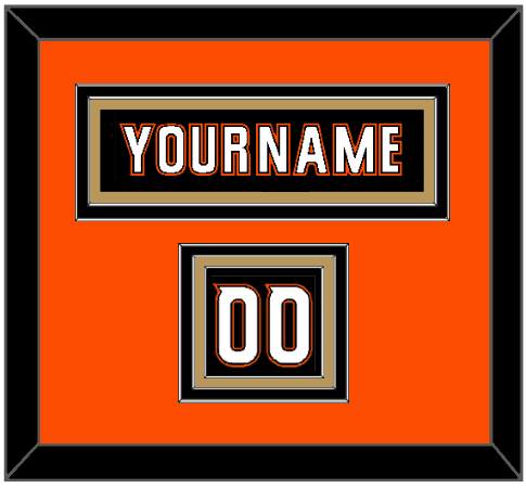 Anaheim Nameplate & Number (Shoulder) - Home Black (2014-2024) - Premier Tier 3