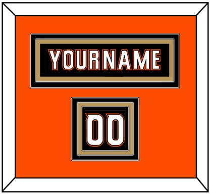 Anaheim Nameplate & Number (Shoulder) - Home Black (2014-2024) - Premier Tier 3