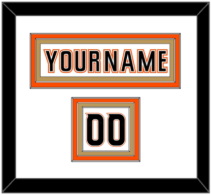Anaheim Nameplate & Number (Shoulder) - Road White (2014-2024) - Premier Tier 1