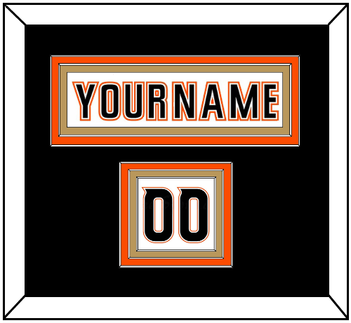 Anaheim Nameplate & Number (Shoulder) - Road White (2014-2024) - Premier Tier 2