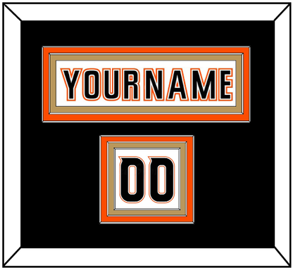 Anaheim Nameplate & Number (Shoulder) - Road White (2014-2024) - Premier Tier 2