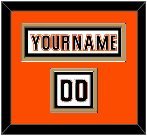 Anaheim Nameplate & Number (Shoulder) - Road White (2014-2024) - Premier Tier 3