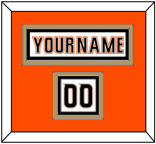 Anaheim Nameplate & Number (Shoulder) - Road White (2014-2024) - Premier Tier 3