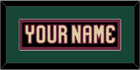 Arizona Nameplate - Home Black - Single Mat 4