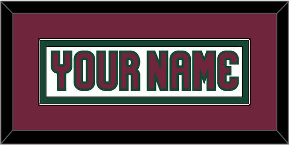 Arizona Nameplate - Road White - Single Mat 4