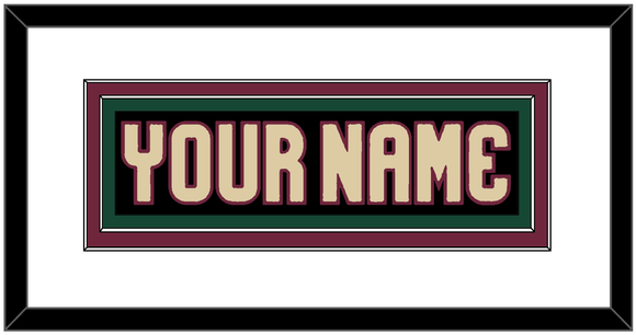 Arizona Nameplate - Home Black - Double Mat 1