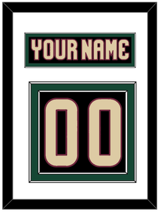 Arizona Nameplate & Number (Back) - Home Black - Double Mat 1