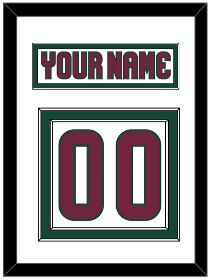 Arizona Nameplate & Number (Back) - Road White - Signature Tier 1