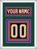 Arizona Nameplate & Number (Back) - Home Black - Triple Mat 4