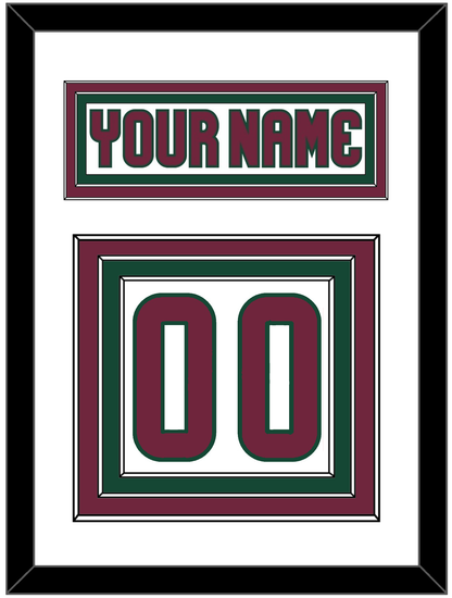 Arizona Nameplate & Number (Back) - Road White - Premier Tier 1