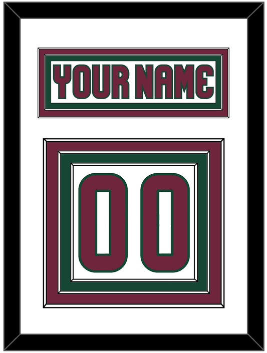 Arizona Nameplate & Number (Back) - Road White - Premier Tier 1