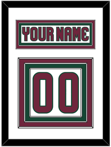 Arizona Nameplate & Number (Back) - Road White - Triple Mat 1