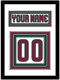 Arizona Nameplate & Number (Back) - Road White - Triple Mat 1