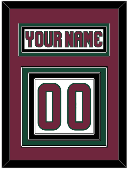Arizona Nameplate & Number (Back) - Road White - Premier Tier 2