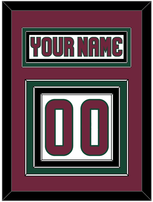 Arizona Nameplate & Number (Back) - Road White - Premier Tier 2