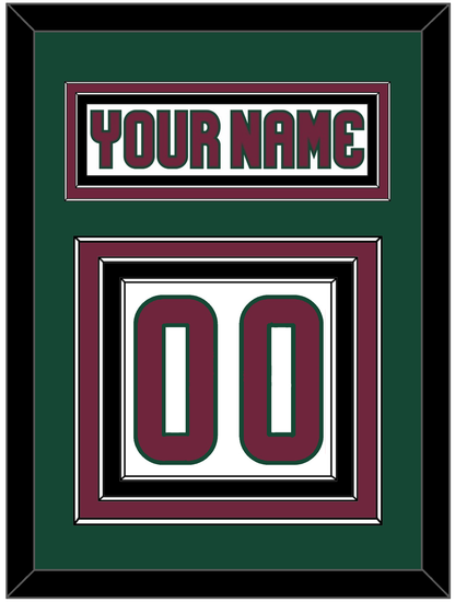 Arizona Nameplate & Number (Back) - Road White - Premier Tier 3