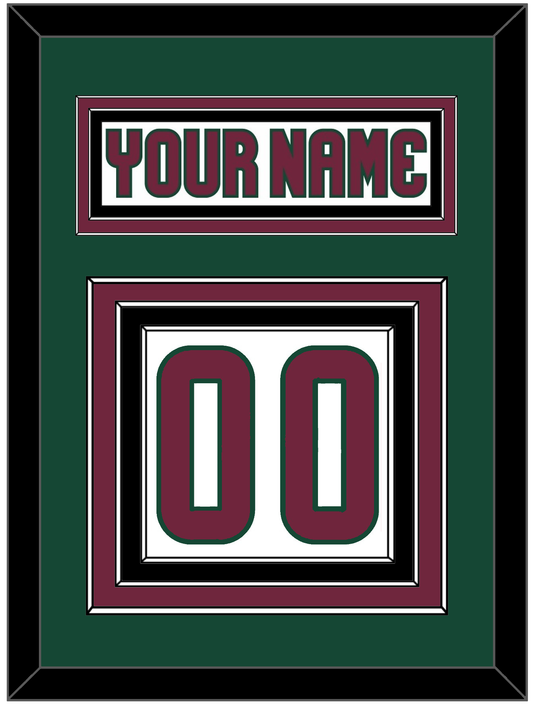 Arizona Nameplate & Number (Back) - Road White - Premier Tier 3