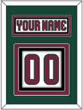 Arizona Nameplate & Number (Back) - Road White - Triple Mat 3