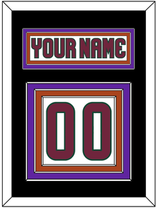 Arizona Nameplate & Number (Back) - Road White - Triple Mat 4