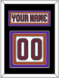 Arizona Nameplate & Number (Back) - Road White - Triple Mat 4