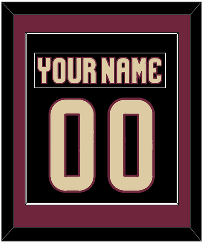 Arizona Nameplate & Number (Back) Combined - Home Black - Essential Tier 3
