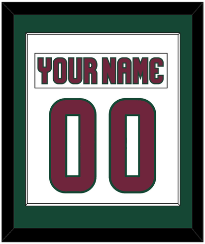 Arizona Nameplate & Number (Back) Combined - Road White - Essential Tier 1