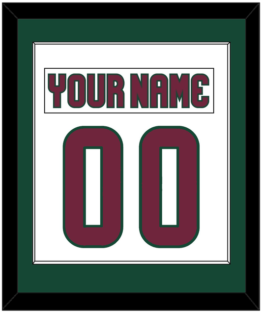 Arizona Nameplate & Number (Back) Combined - Road White - Essential Tier 1