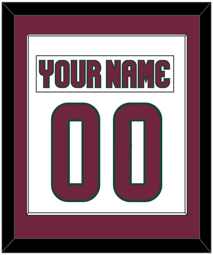 Arizona Nameplate & Number (Back) Combined - Road White - Essential Tier 2