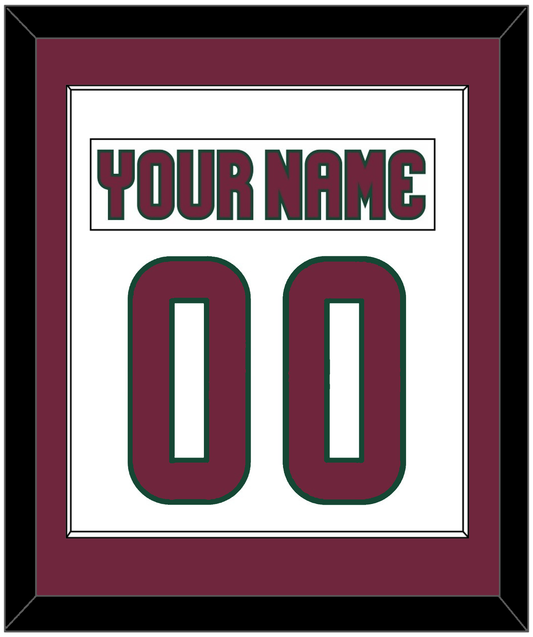 Arizona Nameplate & Number (Back) Combined - Road White - Essential Tier 2