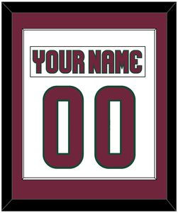 Arizona Nameplate & Number (Back) Combined - Road White - Single Mat 2