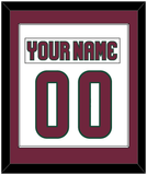 Arizona Nameplate & Number (Back) Combined - Road White - Single Mat 2