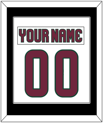 Arizona Nameplate & Number (Back) Combined - Road White - Essential Tier 3