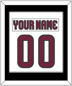 Arizona Nameplate & Number (Back) Combined - Road White - Single Mat 3