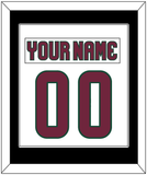 Arizona Nameplate & Number (Back) Combined - Road White - Single Mat 3