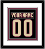 Arizona Nameplate & Number (Back) Combined - Home Black - Double Mat 2