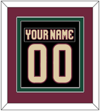 Arizona Nameplate & Number (Back) Combined - Home Black - Double Mat 3