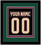 Arizona Nameplate & Number (Back) Combined - Home Black - Double Mat 4