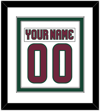 Arizona Nameplate & Number (Back) Combined - Road White - Signature Tier 1