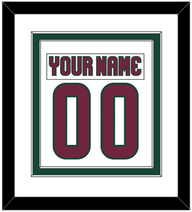 Arizona Nameplate & Number (Back) Combined - Road White - Double Mat 1