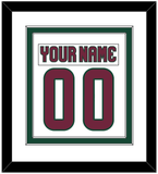 Arizona Nameplate & Number (Back) Combined - Road White - Double Mat 1