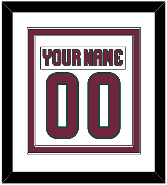 Arizona Nameplate & Number (Back) Combined - Road White - Signature Tier 2