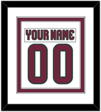 Arizona Nameplate & Number (Back) Combined - Road White - Double Mat 2