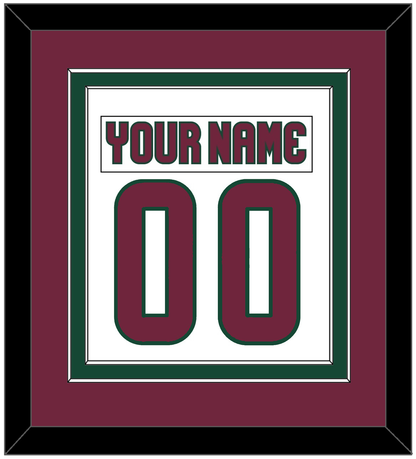 Arizona Nameplate & Number (Back) Combined - Road White - Signature Tier 3