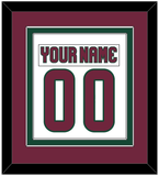 Arizona Nameplate & Number (Back) Combined - Road White - Double Mat 3