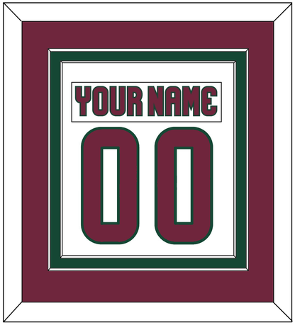 Arizona Nameplate & Number (Back) Combined - Road White - Signature Tier 3