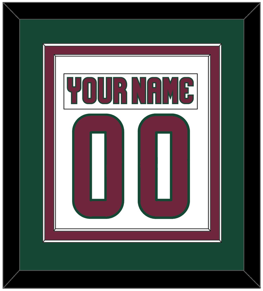 Arizona Nameplate & Number (Back) Combined - Road White - Signature Tier 4