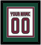 Arizona Nameplate & Number (Back) Combined - Road White - Double Mat 4